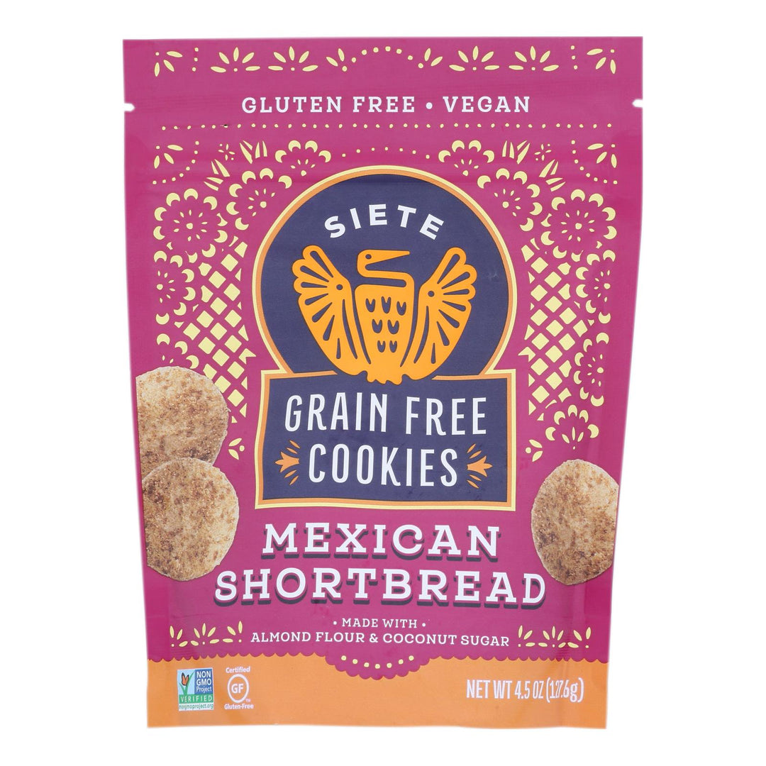 Siete - Cookie Mexican Shortbread - Case Of 10 - 4.5 Oz - Maras Green